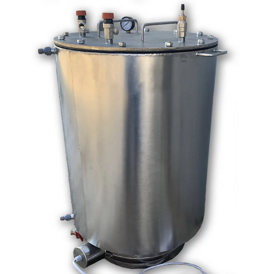 Autoklaw A-100 Electro (Uniwersalny) - na 100 puszek, z koszami i chłodzeniem wodnym do konserwacji stal nierdzewna