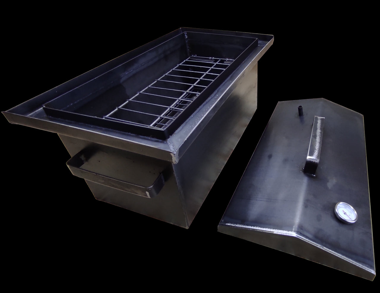 Wędzarnia Metal-Best Home mini + термометр | 2 мм | 450x250x250 мм | walcowanie na zimno