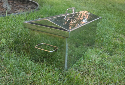 Wędzarnia Metal-Best Mała stal nierdzewna + termometr | 1,5 mm | 450x250x250 mm | odporny na ciepło Детальніше: https://da4a.com.ua/ua/p954306858-koptilnya-metal-best.html