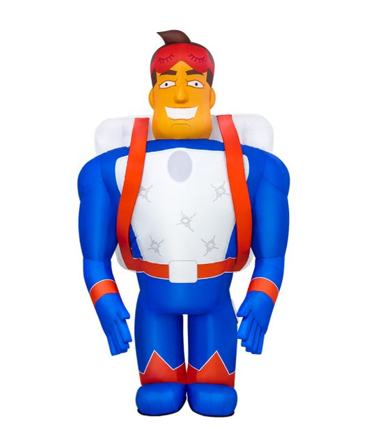 Inflatable promotional character costume with fan and battery 2.6 meters