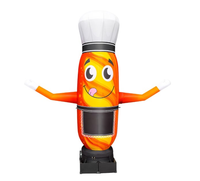Inflatable loaf of bread with hands 340 cm for outdoor advertising of bakery and bread shop