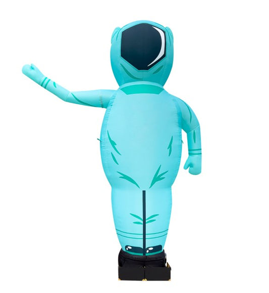 Inflatable aeroman in a spacesuit 340 cm for outdoor advertising of an internet provider