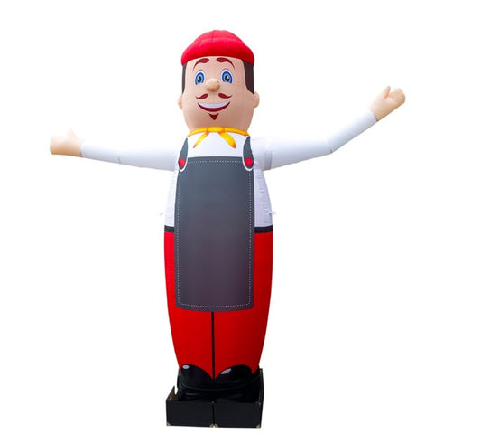 Inflatable waving character for outdoor advertising of potato sales wholesale 340 cm