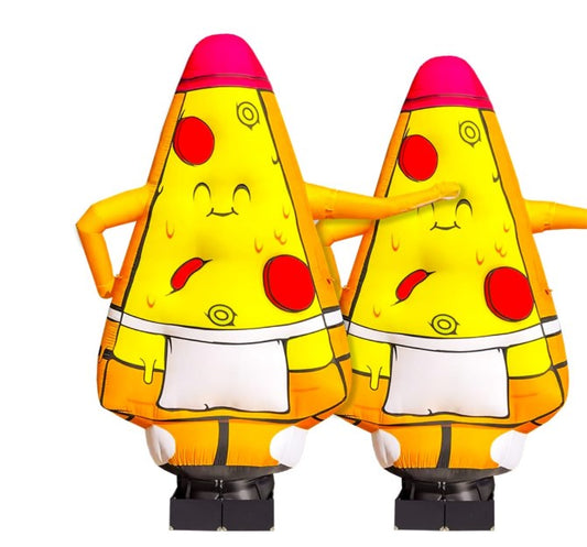 Inflatable waving pizza man 340 cm with fan for pizzeria