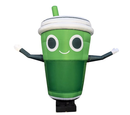 Inflatable coffee cup figure 340 cm with backlight for outdoor advertising