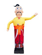 Inflatable character waving hand, Cossack 340 cm with fan for outdoor advertising of a Ukrainian cuisine restaurant
