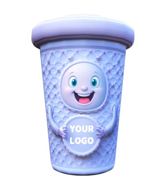 Inflatable airtight coffee cup figure 2 M (6.6 FT)