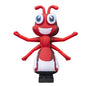 Inflatable waving ant character 340 cm with fan for coffee shop advertising