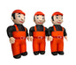 Inflatable Mario Builder Costume for Animators 2.4 Meters