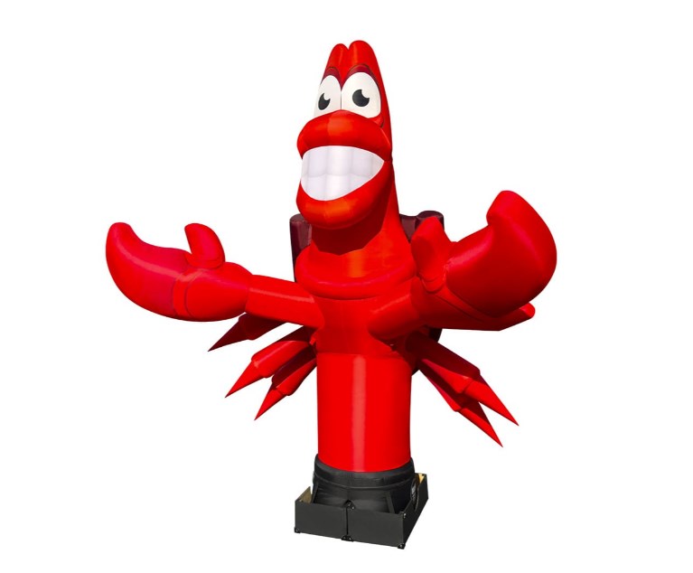 Inflatable crab 3.4 meters with fan for outdoor advertising of grocery stores or crabs
