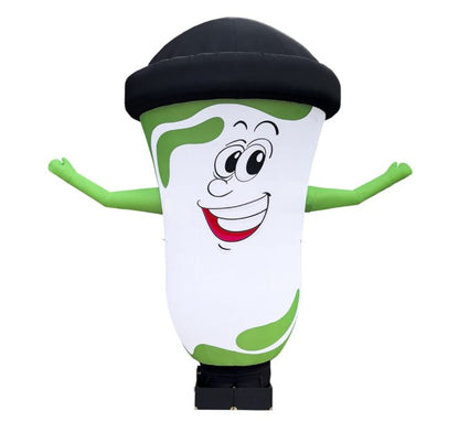 Inflatable waving cup 340 cm with fan for coffee shop