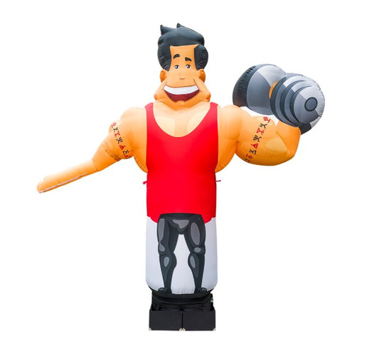 Inflatable athlete aeroman 340 cm for outdoor gym advertising