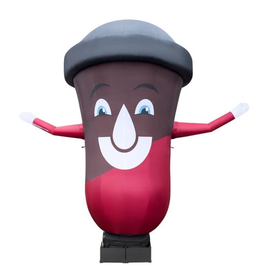 Inflatable character Coffee Cup 340 cm with fan for outdoor advertising of coffee shops or takeaway coffee points