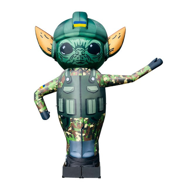 Inflatable aeroman 340 cm advertising character for clothing store