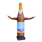 Inflatable waving man bottle 340 cm high with fan for outdoor advertising