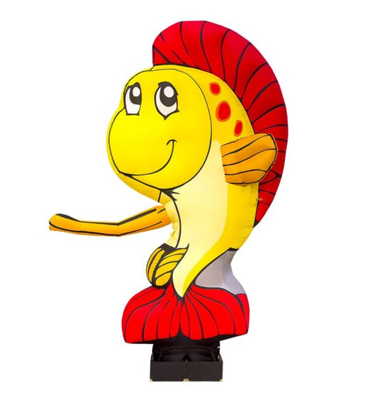 Inflatable fish aeromen 340 cm for outdoor advertising of fish shop