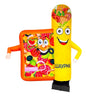 Inflatable advertising pizza and shawarma 340 cm with fan for food zone and street cafe