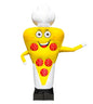 Inflatable pizza slice 340 cm with fan for outdoor advertising of pizzeria