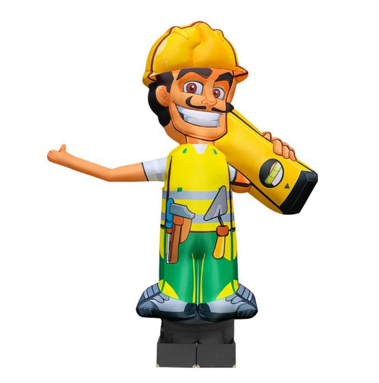 Inflatable man with logo 340 cm for outdoor advertising of a tool store
