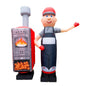 Inflatable handcuff 340 cm for outdoor advertising of a stove installation shop