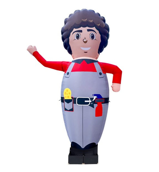 Inflatable figure Little Man 340 cm with waving arms for car wash outdoor advertising