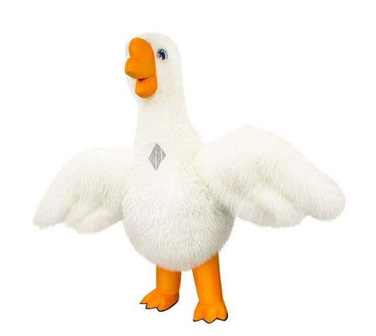 Inflatable Goose Hug Costume with Long Fur 2.6 Meters