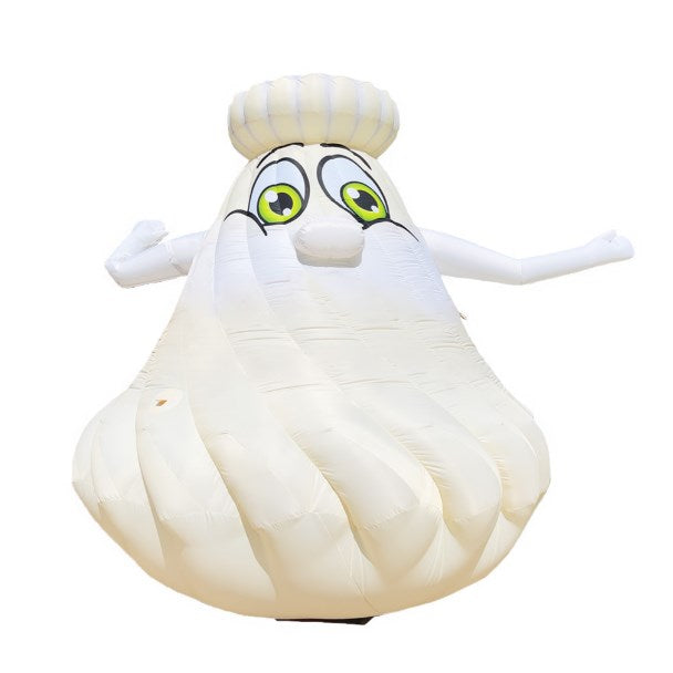 Inflatable character waving hand, Khinkali 340 cm with fan for outdoor advertising of Georgian restaurant