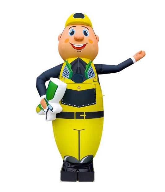 Inflatable advertising man 340 cm for product demonstration on the street