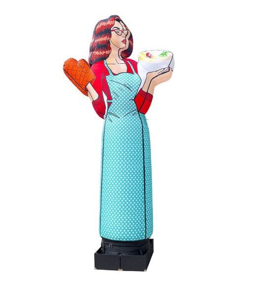 Inflatable advertising Baluvana Galya height 340 cm with fan for a convenience store