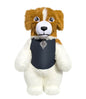Inflatable fluffy dog costume with fan and battery 260 cm