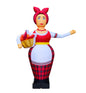 Inflatable woman aeromen 340 cm for outdoor advertising of a butcher shop