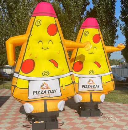 Inflatable waving pizza man 340 cm with fan for pizzeria