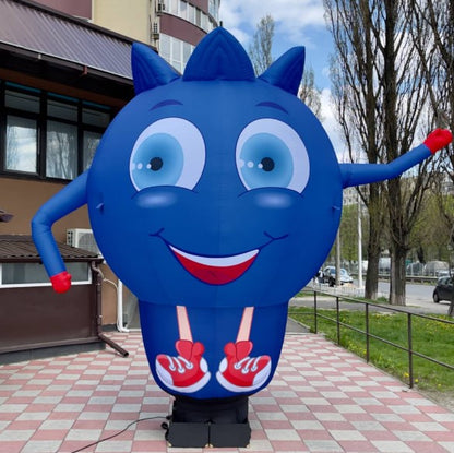 Inflatable blueberry for grocery store advertising 340cm