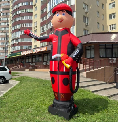 Inflatable figure Gas Station Worker 340 cm with fan outdoor gas station advertising