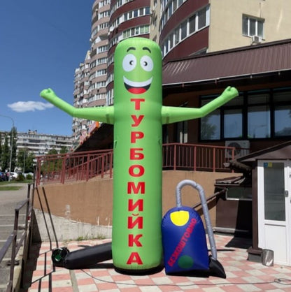Inflatable column 340 cm for car wash with fan outdoor advertising