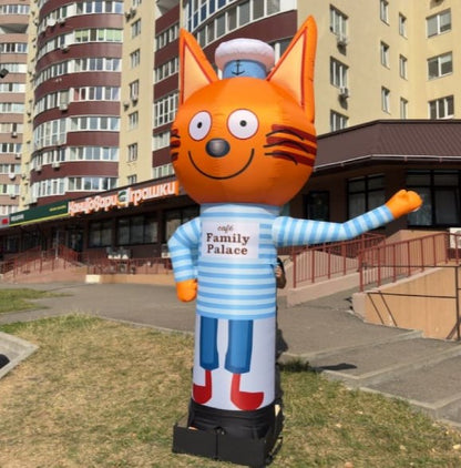 Inflatable cat aeroman 340 cm for advertising a children's store