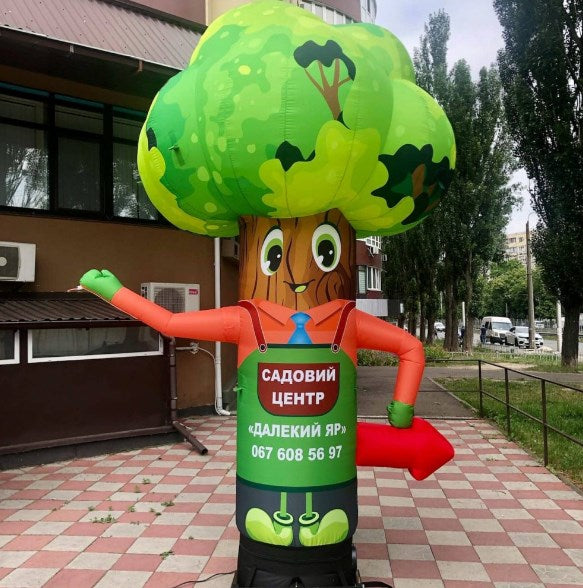 Inflatable tree man for outdoor advertising of garden centers 340 cm