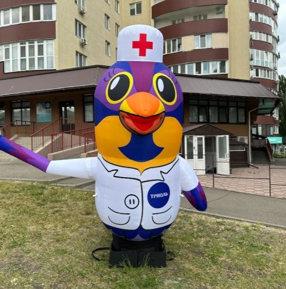 Inflatable figure Bird 340 cm for pharmacy with fan outdoor advertising