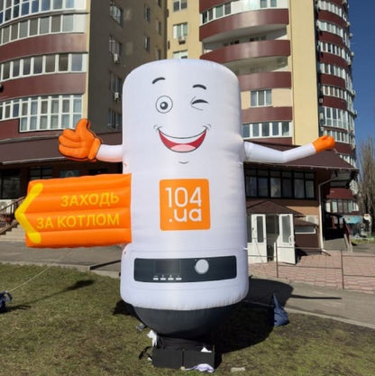 Aeromen boiler 340 cm for outdoor advertising of a home appliance store