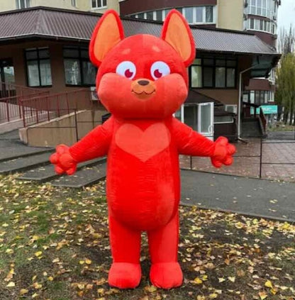Inflatable mouse costume 240 cm with wings for animators