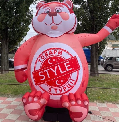 Inflatable airman 340 cm bag for clothing store or warehouse