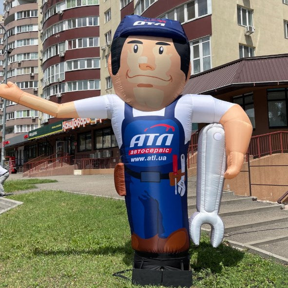 Inflatable man - "Service Station Worker"