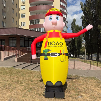 Hand saw 340 cm with logo for outdoor advertising of a tool shop