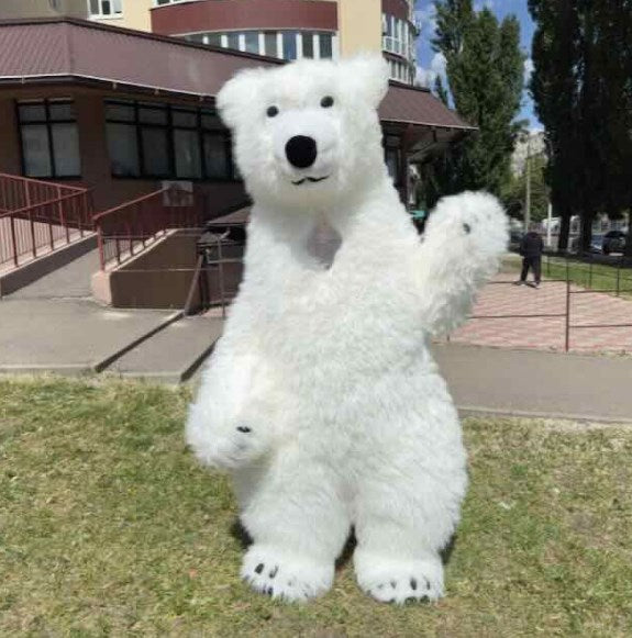 Inflatable bear costume 240 cm for animators