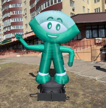 Inflatable figure Plantain 340 cm for pharmacy with fan outdoor advertising