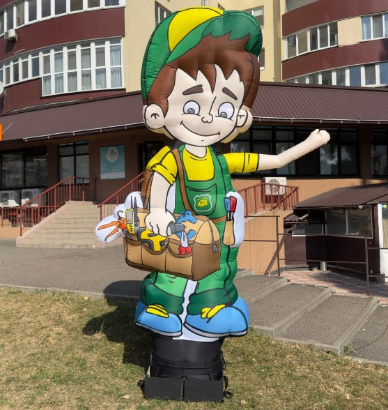 Waving man on a wind chime
