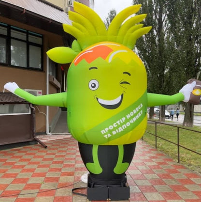 Inflatable Waving Character Vegetable 340cm with Fan for Outdoor Grocery Store Advertising