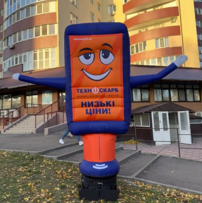 Aeroman telephone 340 cm for outdoor advertising of electronics store