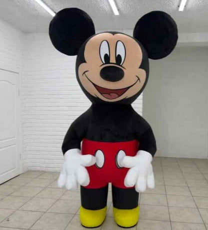 Inflatable plush cartoon MICKEY MOUSE costume with fan and battery 260 cm