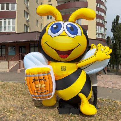 Inflatable figure "bee" for a honey store  3m